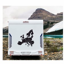 Europe Map Stickers Motorhome